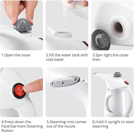Facial Vapor Steamer Iron Brush